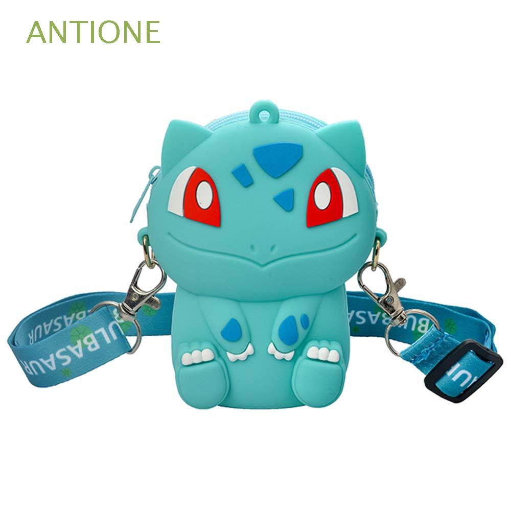 Antione Túi Đeo Vai Đựng Tiền Xu Hình Pokemon Go Bằng Silicon Đáng Yêu Cho Bé