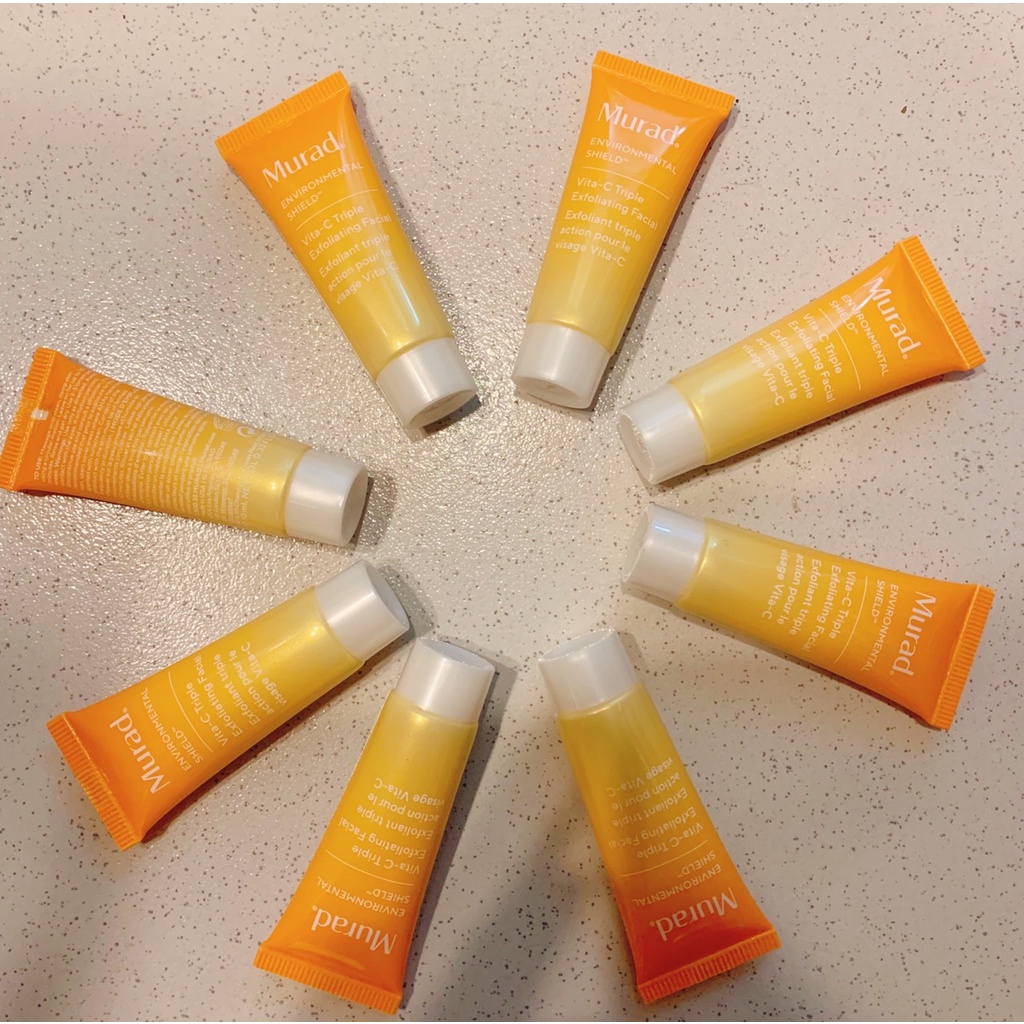 Tẩy tế bào chết đa tầng MURAD Vita-C Triple Exfoliating Facial 10ml đẩy lùi tàn nhang, bổ xung vitamin C