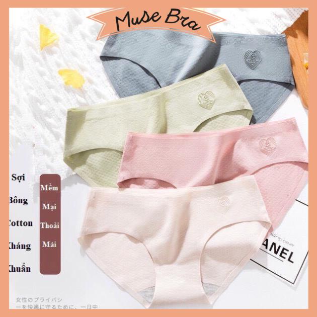 [Giá sỉ] Quần Lót Cotton Tim Sợi Bông Thông Hơi Kháng Khuẩn Cao Cấp 055