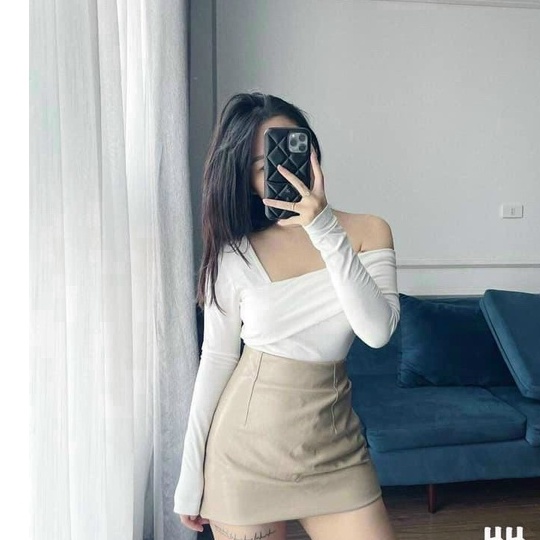 ÁO THUN NỮ DÀI TAY LEN TĂM TRỄ VAI THU ĐÔNG SEXY | BigBuy360 - bigbuy360.vn