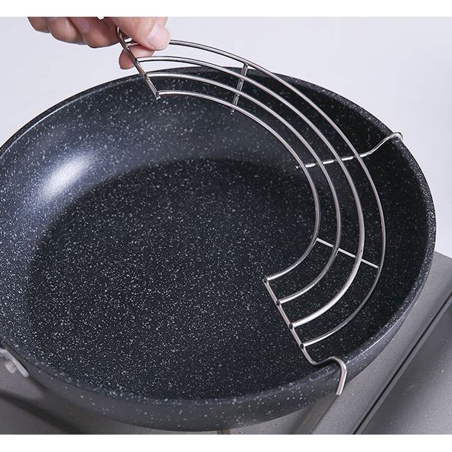 Combo 2 Vỉ Gác Chảo Khô Ráo Dầu Inox Chống Gỉ Cao Cấp