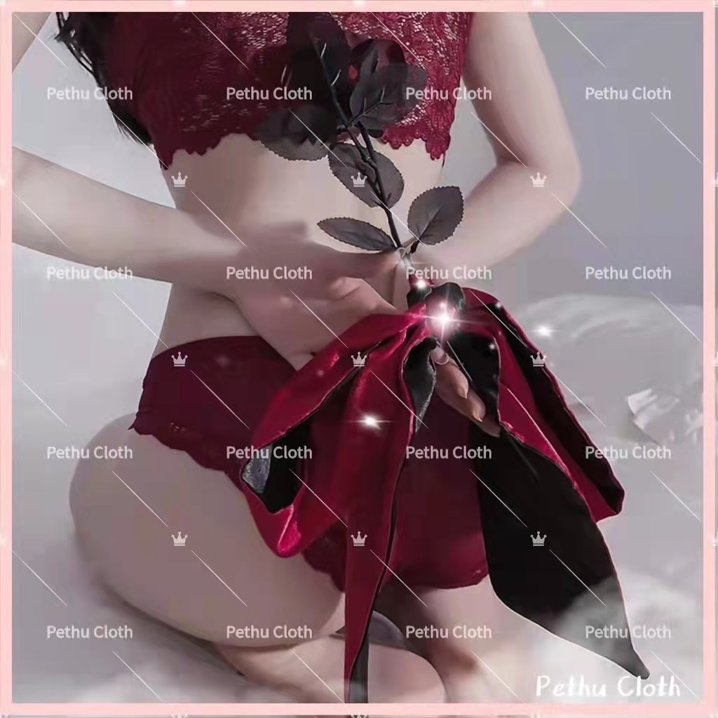 Tình yêu khăn lụa che mắt&quot; tiết dễ thương bắt mắt-Có thể kết hợp với bất kì váy ngủ nào của shop