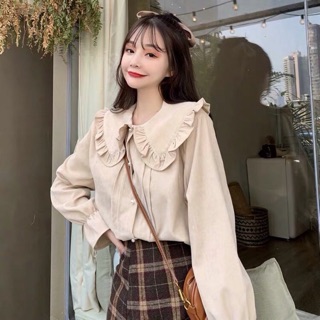 Áo sơ mu cổ bánh bèo