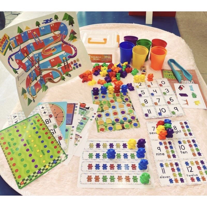 Học liệu COUNTIG BEAR - giúp bé học toán, tư duy, phân biệt màu sắc