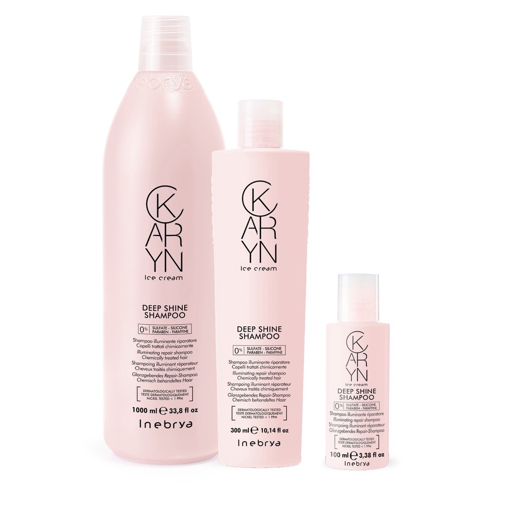 Dầu gội nuôi dưỡng tái tạo và bảo vệ tóc INEBRYA KARYN DEEP SHINE 1000ml