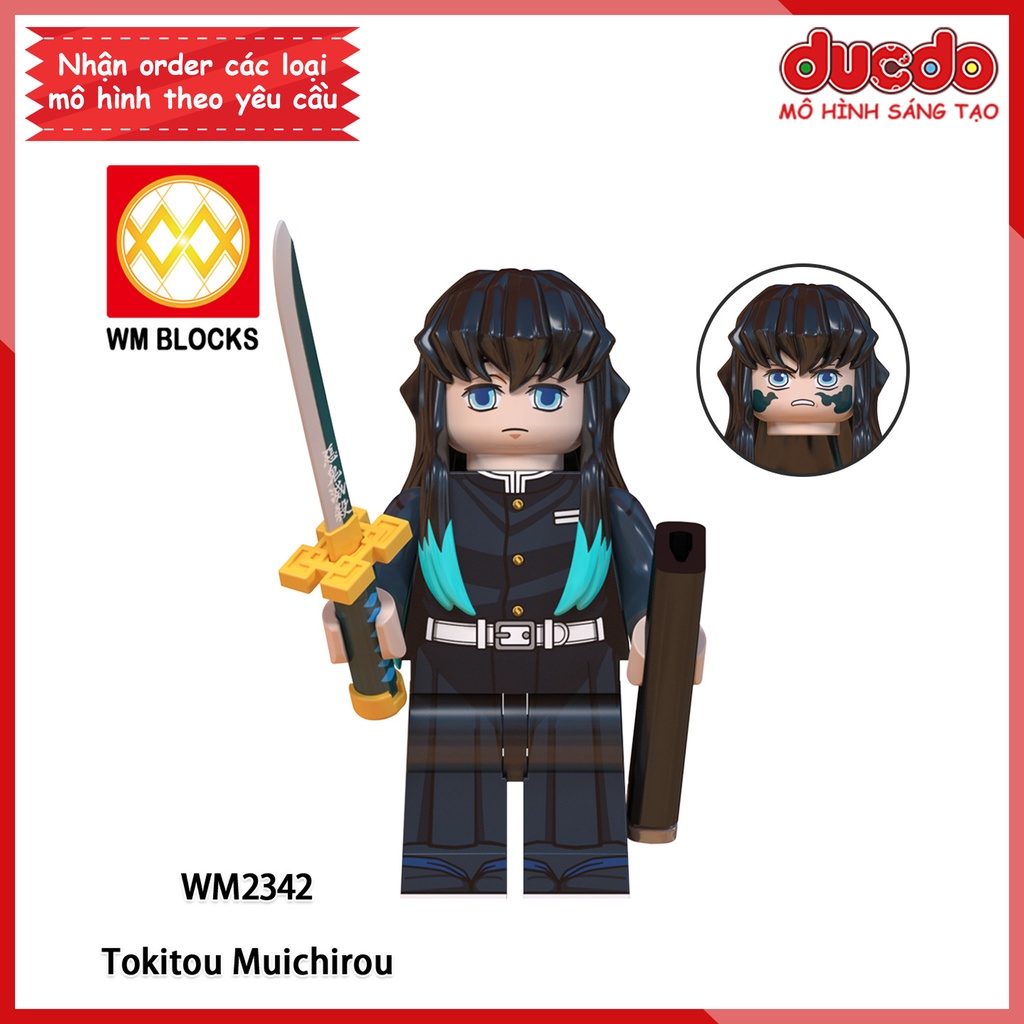 Minifigures nhân vật trong Thanh guơm diệt quỷ Kimetsu No Yaiba - Đồ chơi Lắp ghép Xếp hình Mini Mô hình WM WM6137