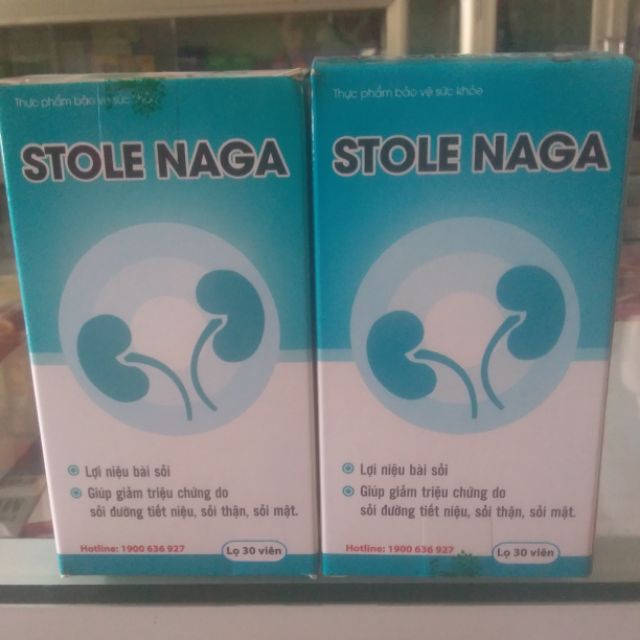 VIÊN UỐNG STOLE NAGA- Giúp lợi niệu, bài sỏi thận và sỏi mật
