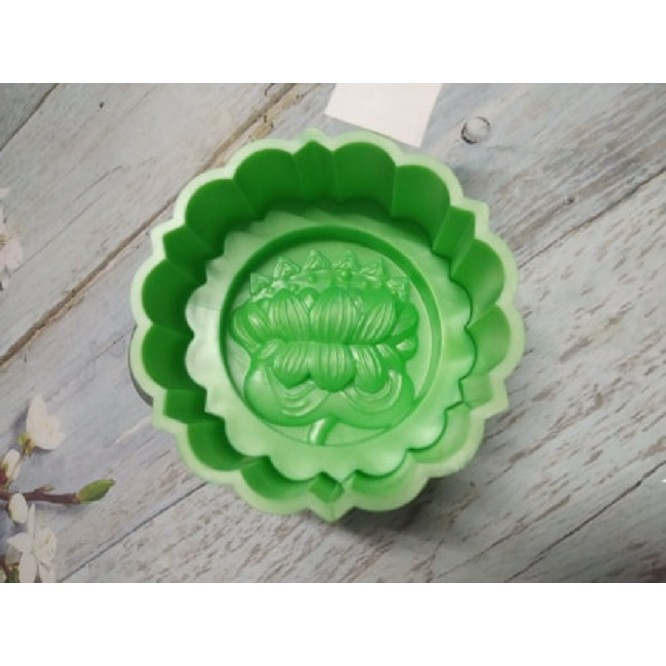 KHUÔN XÔI TRÒN HÌNH HÌNH BÔNG SEN 9 CM x 5 CM