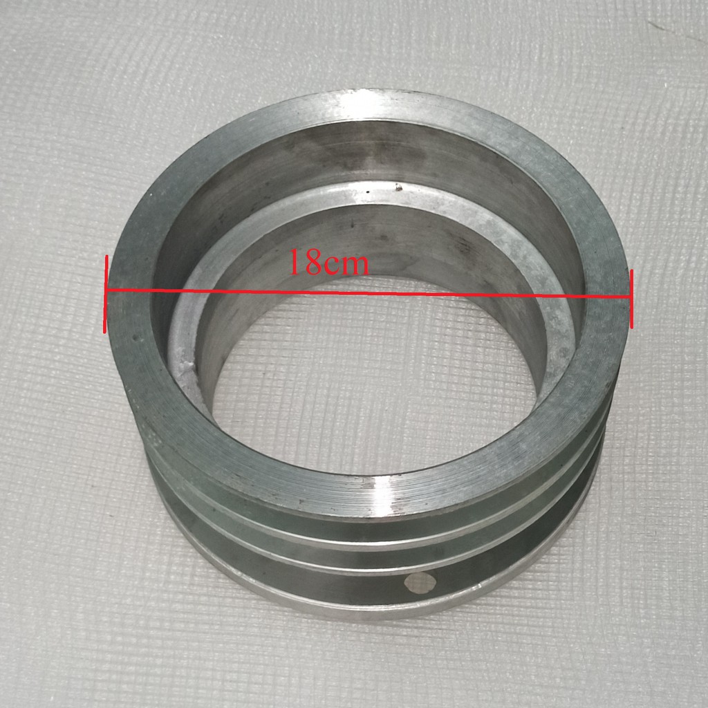Buly Nhôm 18cm, 20cm, 22cm, 25cm, 27cm, 29cm  2 Rảnh Bảng B cho động cơ D9, D10 và động cơ Nhật Yanmar F TS NS SS80 SS9