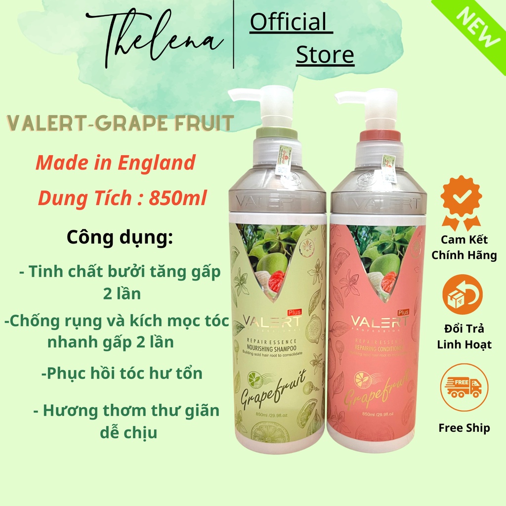 Dầu gội bưởi ngăn rụng tóc suôn mềm mượt grapefruit chính hãng 850ml