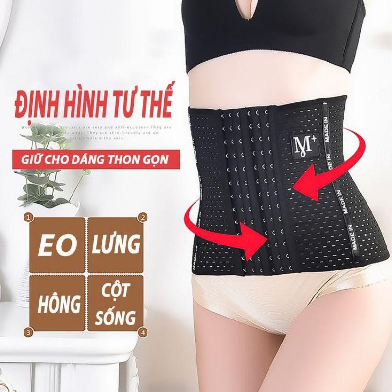 Gen Nịt Bụng Nova 4 Thanh Chống Cuộn - 6 Nấc Cài