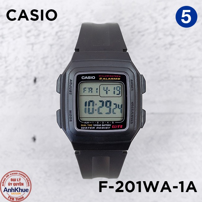 [Mã FASHIONMALLT4 giảm tới 30K đơn 150K] Đồng hồ nam dây nhựa Casio Standard chính hãng Anh Khuê F-200 &amp; F-201 Series
