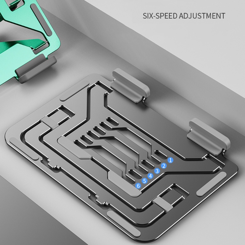 Giá Đỡ Laptop / Máy Tính Bảng Bằng Hợp Kim Nhôm Có Thể Gấp Gọn Tiện Dụng