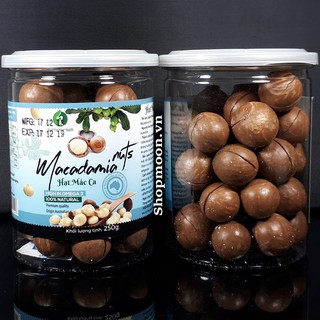 Hạt Macca Úc Nứt Vỏ (hũ 250gram )