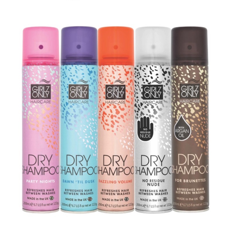 Dầu Gội Khô Giúp Tóc Sạch Dầu Và Trở Nên Bồng Bềnh Ngay Lập Tức Girlz Only Dry Shampoo 200ml