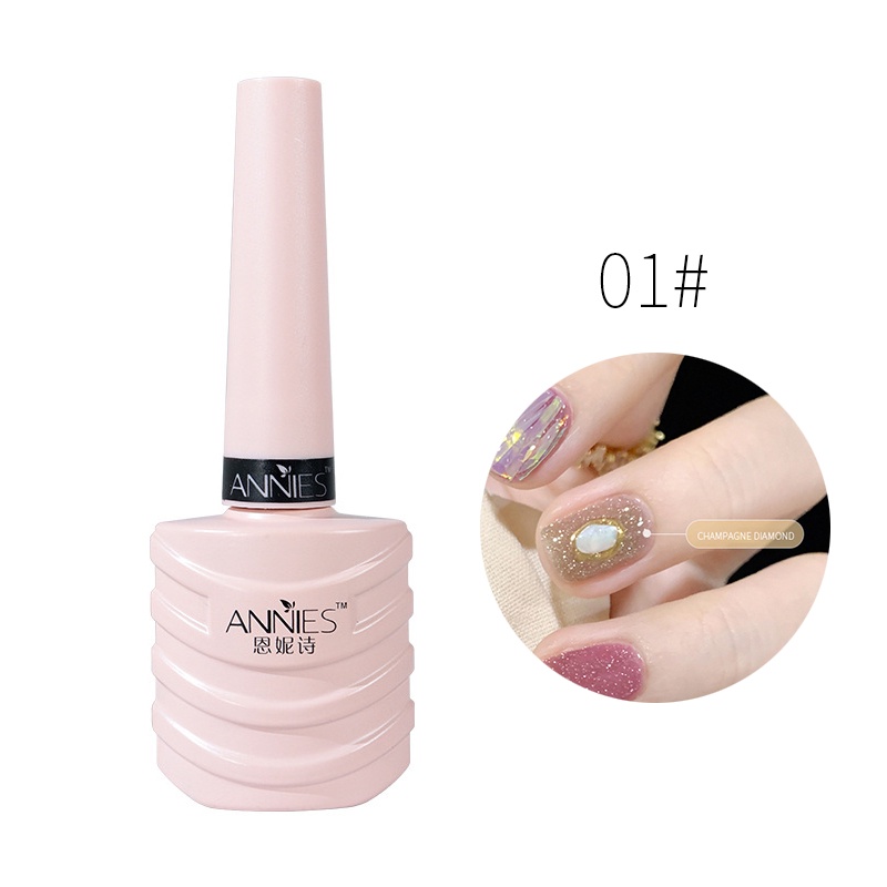 Gel sơn móng tay ANNIES ánh nhũ lấp lánh UV trang trí móng tay nghệ thuật 2022 10ml