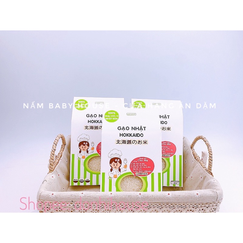 Date 1/25 Gạo Nhật Hokkaido cho bé ăn dặm  - 500g