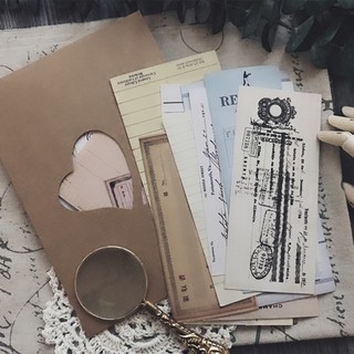 Junk Journal - Bộ sưu tập hóa đơn vintage receipts