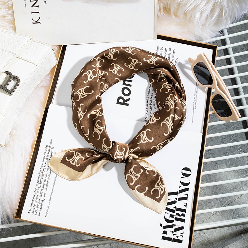 Khăn Lụa Satin Vuông 70cm Cho Phụ Nữ WJ1026-231