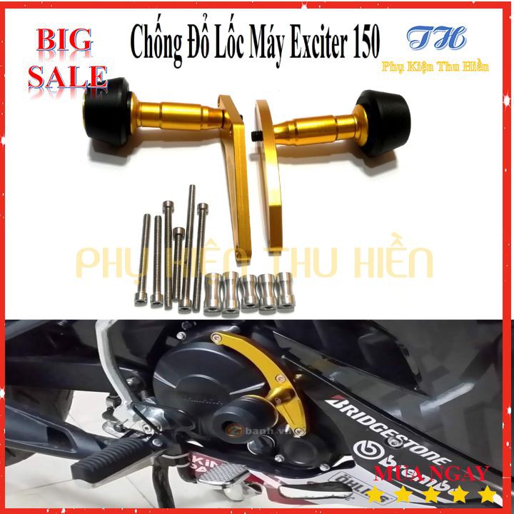 Chống Đổ Lốc Máy Exciter 150 Màu Vàng