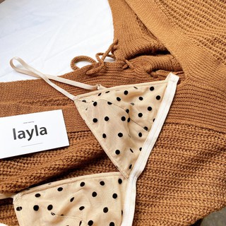 Áo ngực bralette chấm bi Bambi