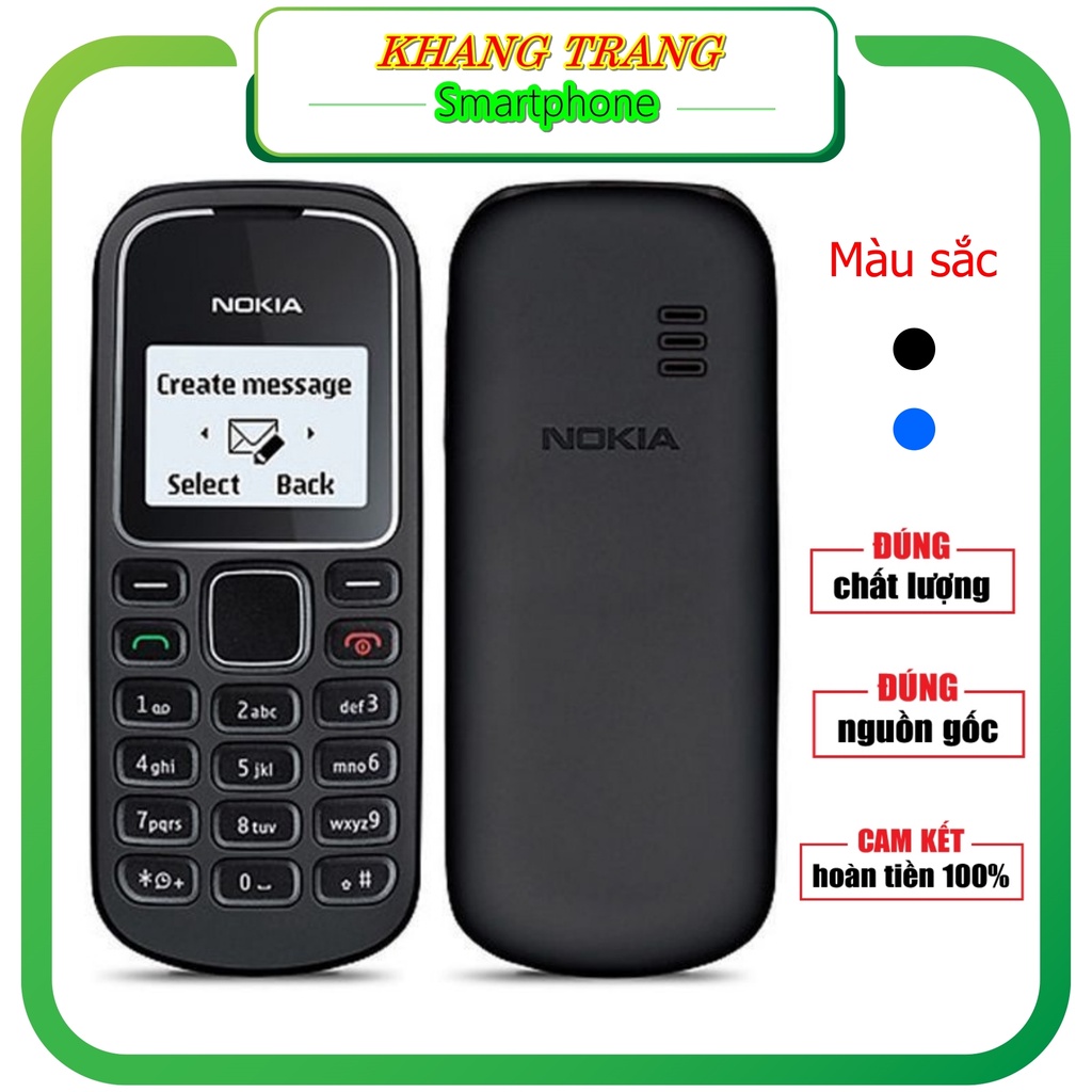 Nokia 1280 Điện Thoại 1280 điện thoại giá rẻ combo pin hàng công ty đẹp