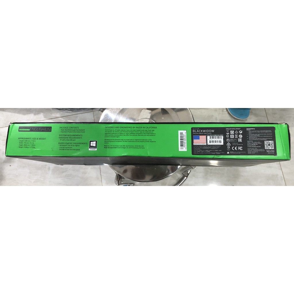 Bàn phím cơ gaming Razer BlackWidow Green switch