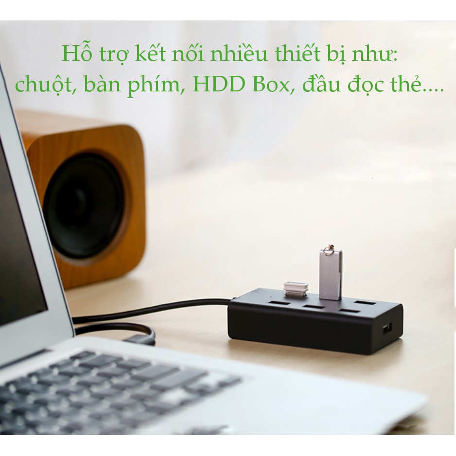 Bộ Chia USB 7 Cổng 2.0 UGREEN 30374 - HUB USB 7 Port Chính Hãng