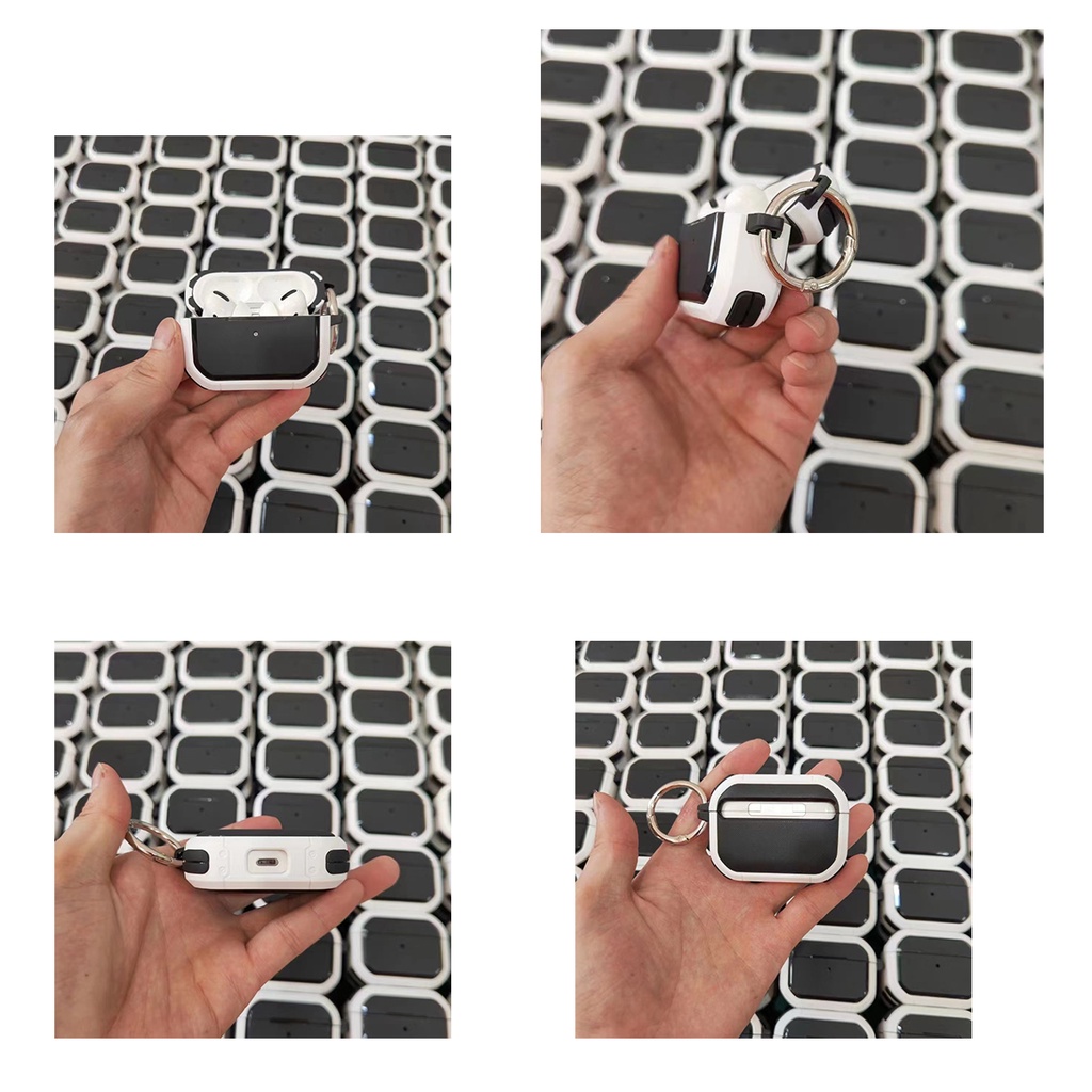 Vỏ Bảo Vệ Hộp Sạc Tai Nghe AirPods3 / 2Gen Bằng TPU / PC / Da Giả Lập Thể Phát Triển Tốt Hơn 2021