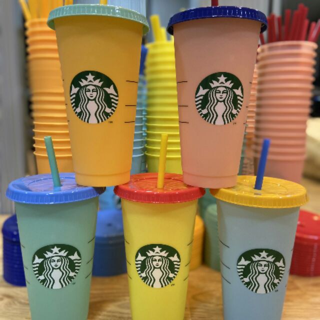 Ly nhựa đổi màu Starbuck