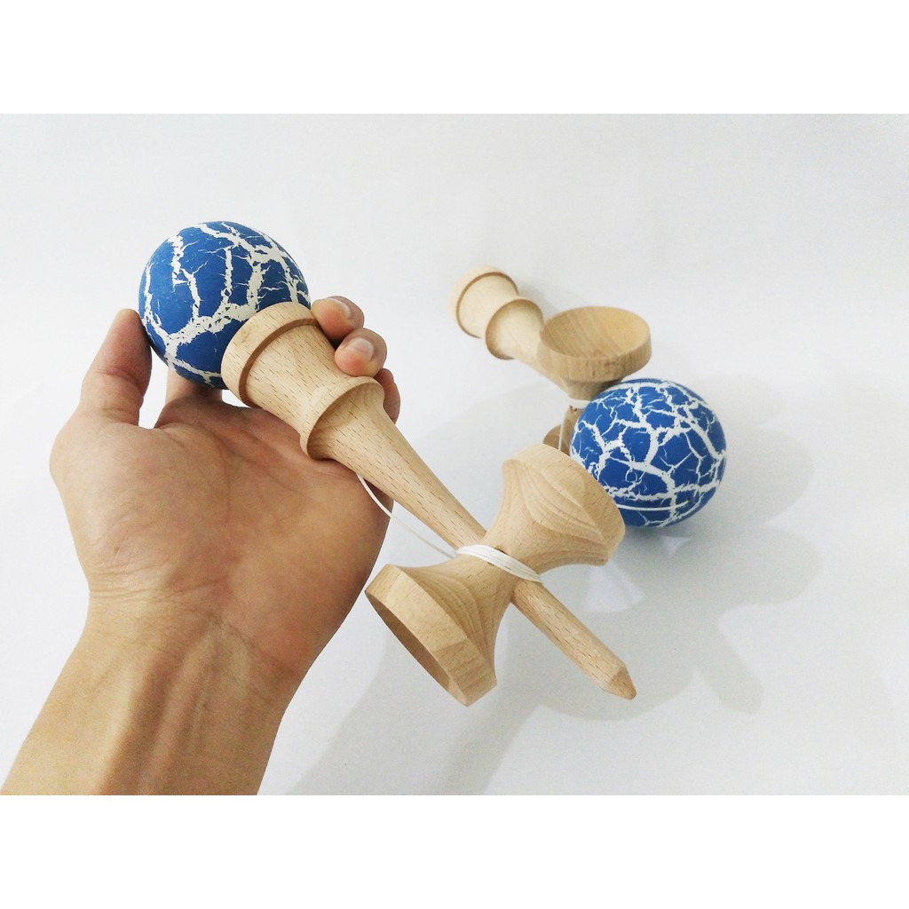 Đồ chơi giải trí phát triển kỹ năng Kendama gỗ Nhật Bản kích thước Standard