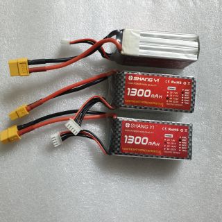 Pin Lipo ShangYi 3S, 4S, 1300mAh 35C. XT60.