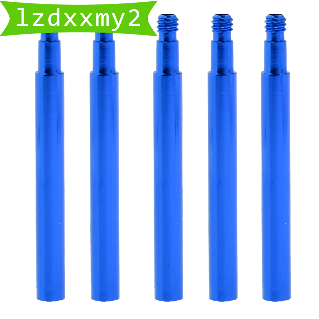 Newest 5 Pieces Presta Valve Extender for Fixed Gear Bike/Road Bike Blue 40mm