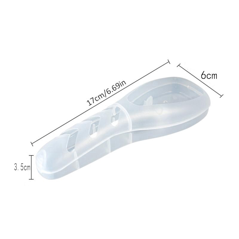 [Hàng mới về] Hộp nhựa trong suốt đựng dao cạo râu thủ công tiện dụng