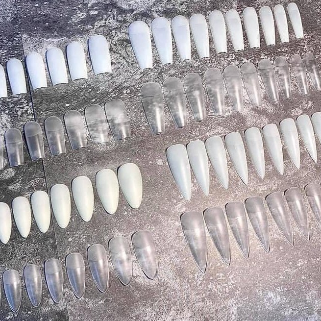 Móng úp nhám HSM các phom : thang , vuông , nhọn dài , nhon bầu