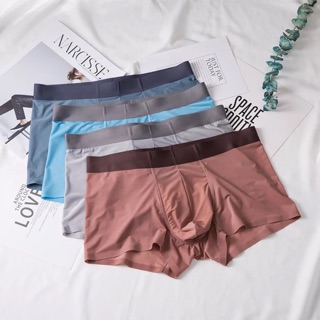 Quần Lót Nam Boxer Lụa Lạnh Cao Cấp Siêu Mỏng