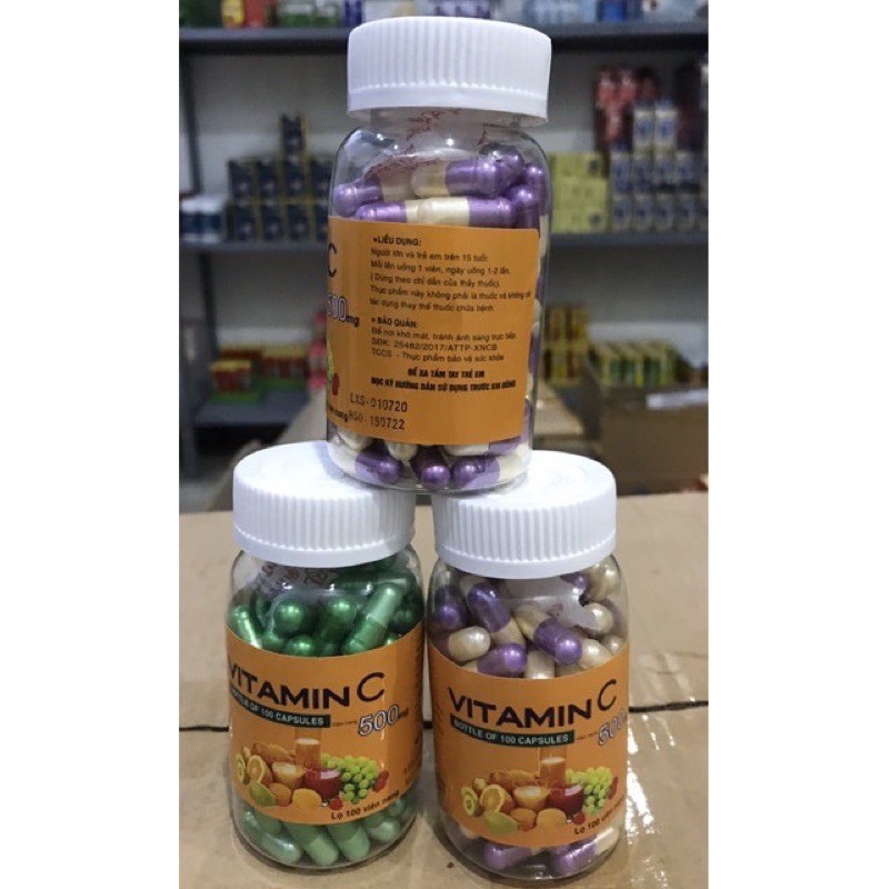 VITAMIN C 500mg _Tăng Đề Kháng_Bổ Sung Vitamin C