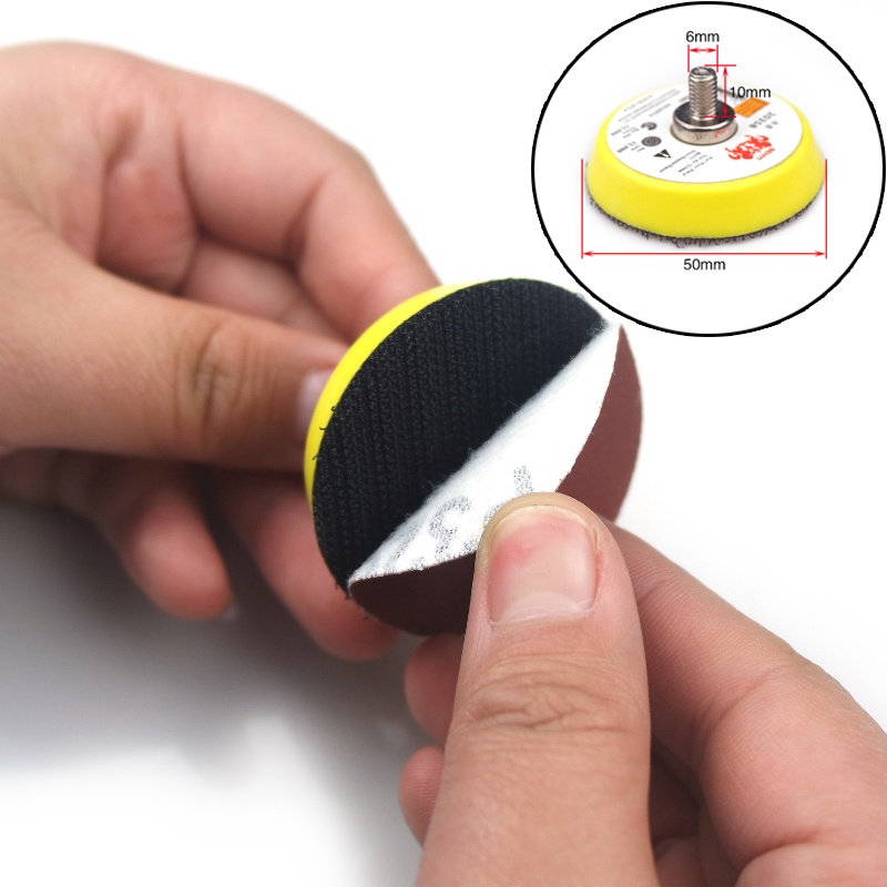 Bộ 60 tờ giấy nhám đĩa siêu mịn 2 inch Và Tấm Đánh Bóng Mài Mòn 2 Inch + Dụng Cụ Xoay Thân 1/8