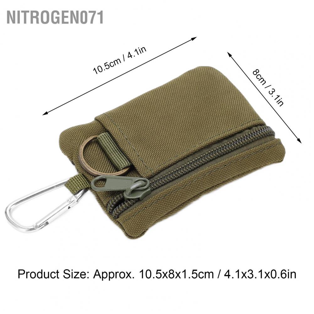 Nitrogen071 Túi đựng khuôn EDC ngoài trời Ví thẻ chìa khóa cầm tay nhỏ Hộp tiền xu với carabiner