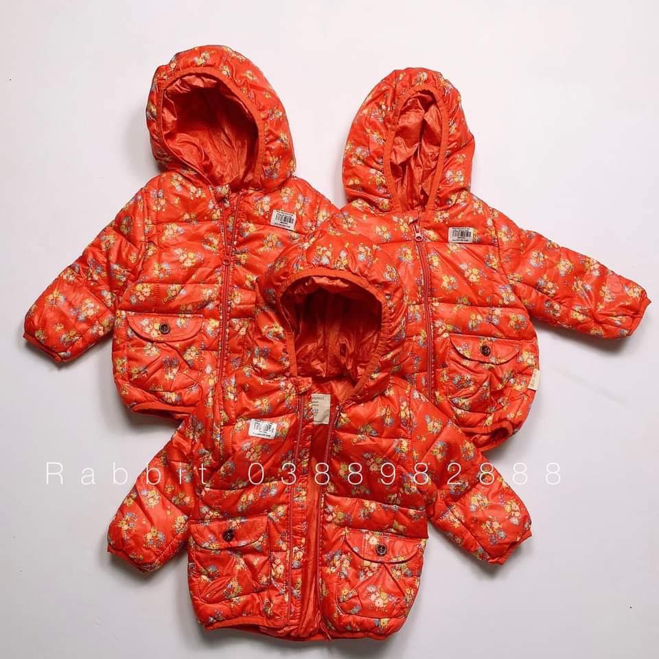 Áo phao đỏ hoa ( HÀNG SALE K ĐỔI TRẢ)