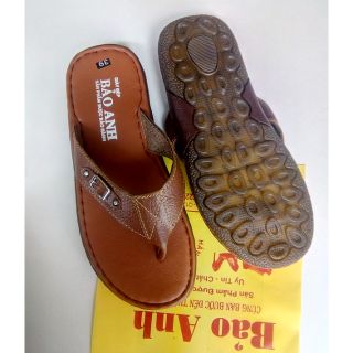 Dép da bò thật 100% dạng quai kẹp xỏ ngón thương hiệu Bảo Anh bảo hành 1 năm