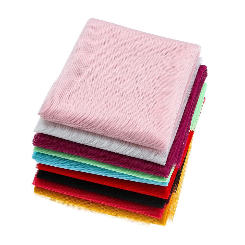 Vải Tuyn Màu Cầu Vồng 50cm * 150cm Làm Phụ Kiện Cho Búp Bê