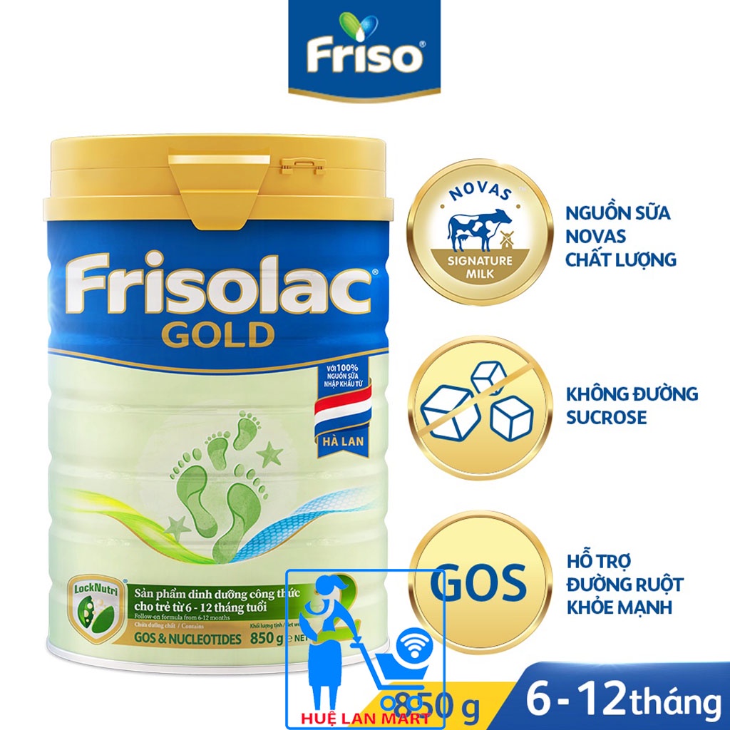 [CHÍNH HÃNG] Sữa Bột Friesland Campina Frisolac Gold 2 - Hộp 380g (Bước đi đầu tiên, sản phẩm dinh dưỡng công thức)