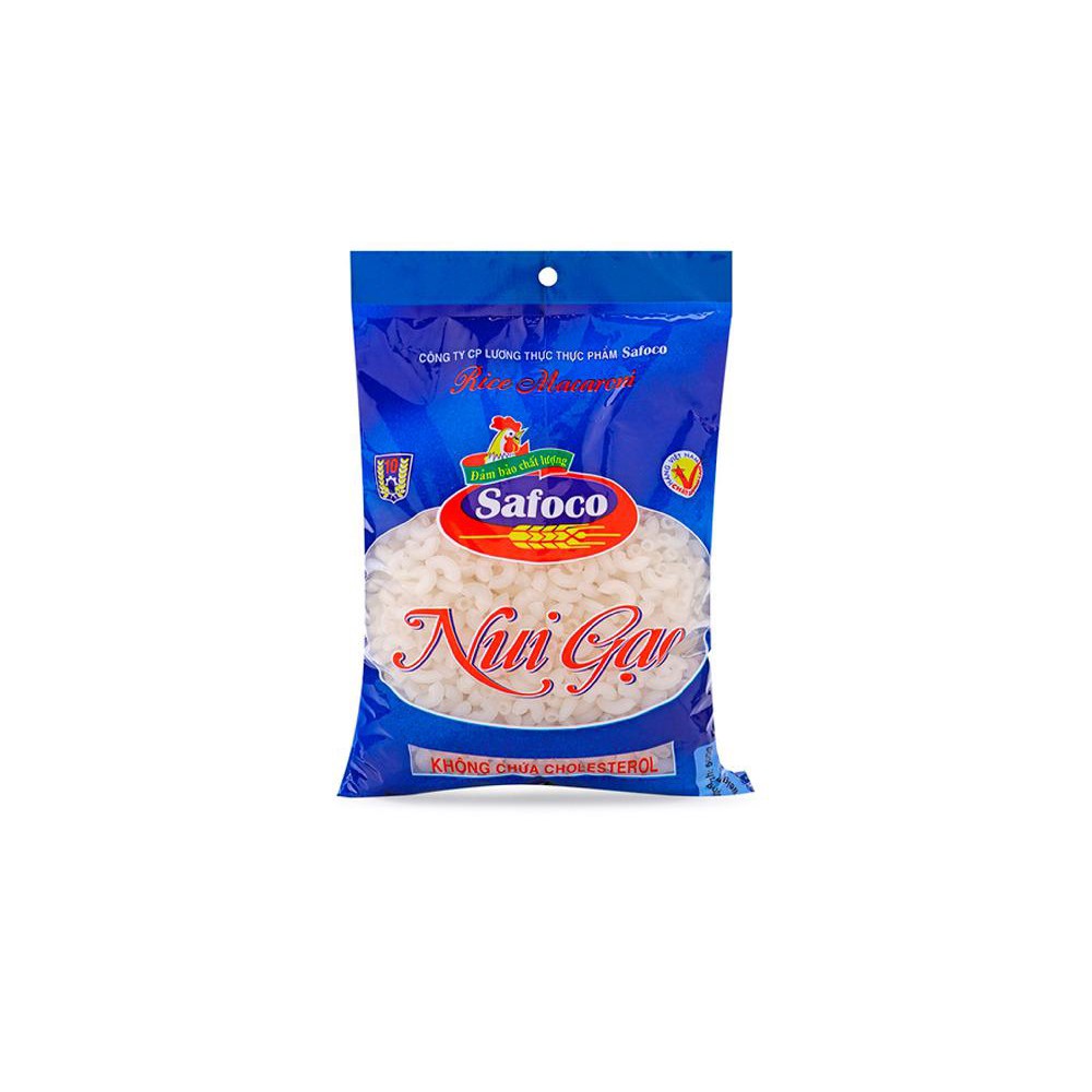 Nui gạo hình tôm khô Safoco 500g chính hãng