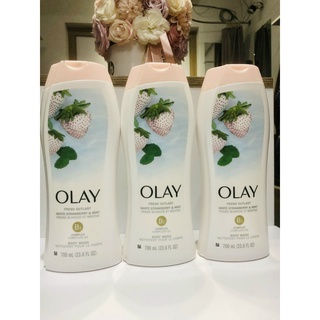 Sữa tắm gội dưỡng thể Olay Fresh Outlast Cooling White Strawberry & Mint 700ml