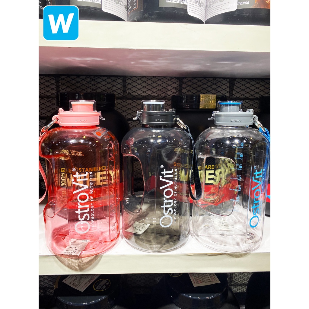 PHỤ KIỆN GYM - SHAKER OSTROVIT BÌNH LẮC CHUYÊN DỤNG 2200ML - HÀNG BA LAN