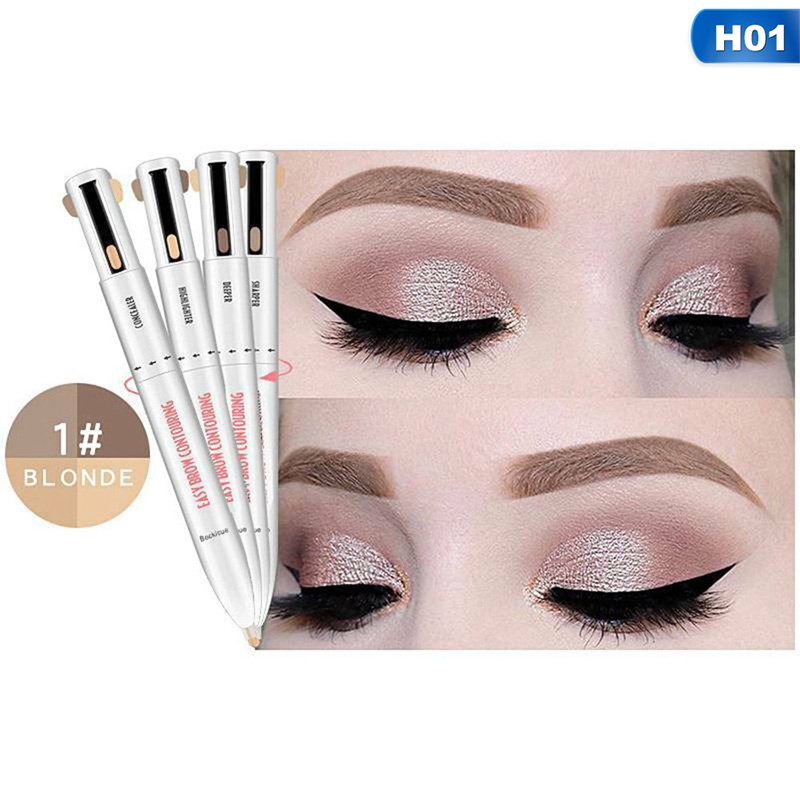 Bút vẽ lông mày tạo khối bắt sáng 4 trong 1 chống nước chống mồ hôi | BigBuy360 - bigbuy360.vn