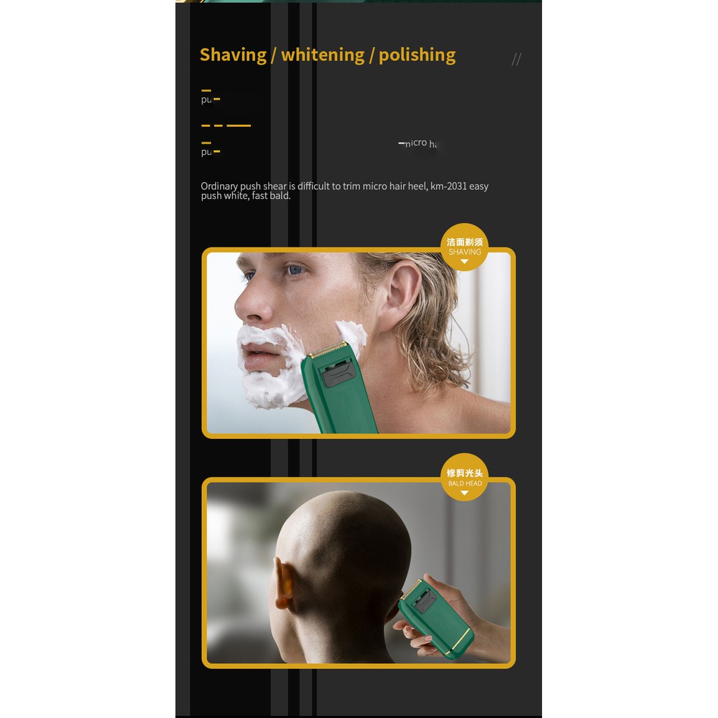 Máy cạo râu KEMEI không dây sạc điện chuyên dụng cao cấp cho nam