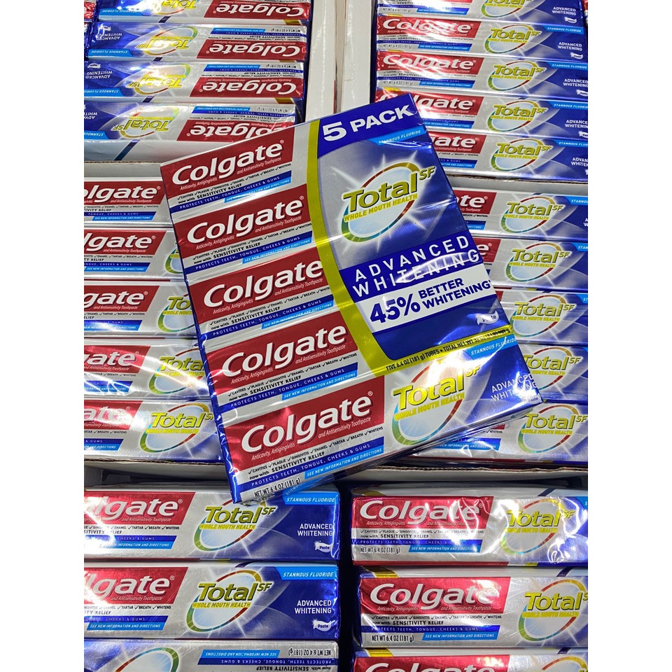 KEM ĐÁNH RĂNG COLGATE TOTAL ADVANCED WHITENING MỸ 181g