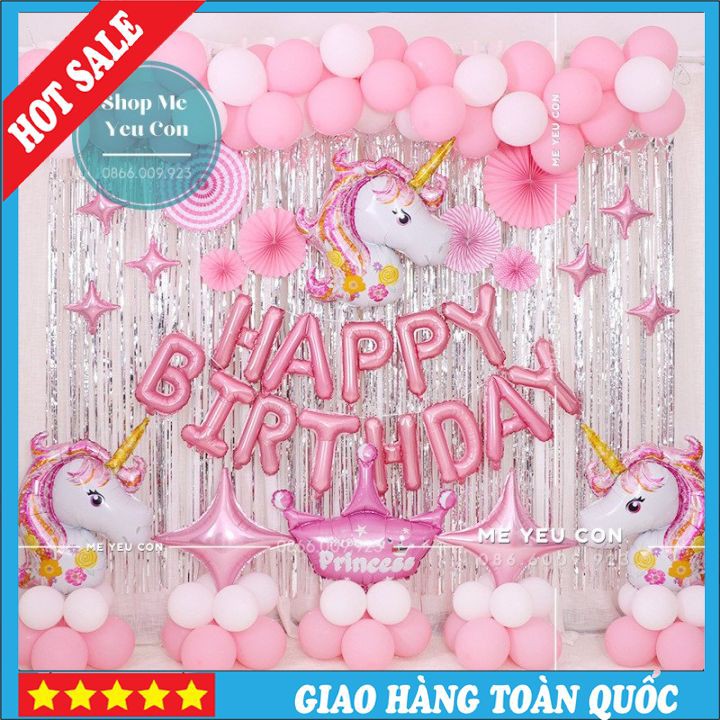 ☎️ SALE☎️  Set Trang Trí Sinh Nhật Tuổi Ngựa Giá Rẻ - Bóng Bay Sinh Nhật Giá Rẻ-Sinh Nhật Bé Trai, Bé Gái-Sinh Nhật,Giá